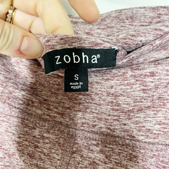 ZOBHA Tawny Port Crop Legging Grey Purple S - Picture 8 of 9